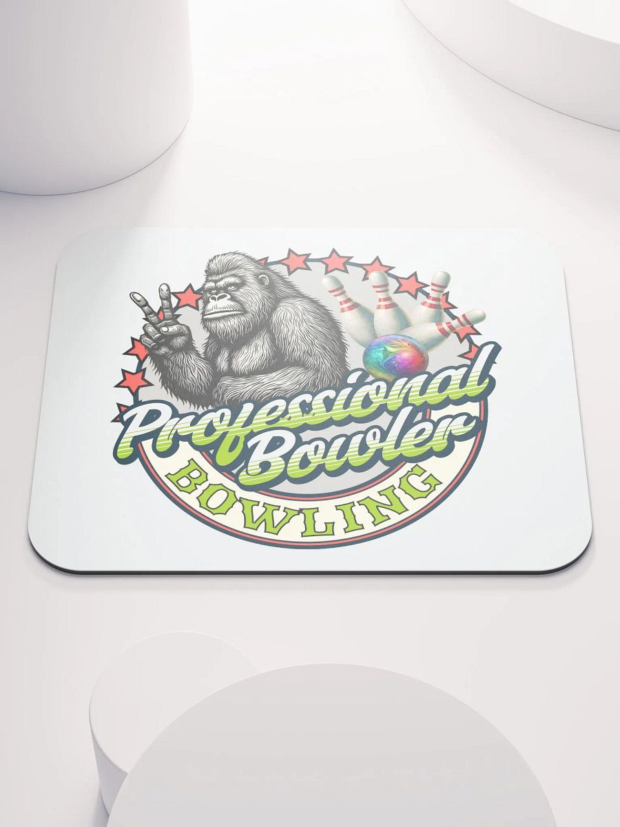 Professional Bowler Sasquatch Bowling Mouse Pad product image (2)