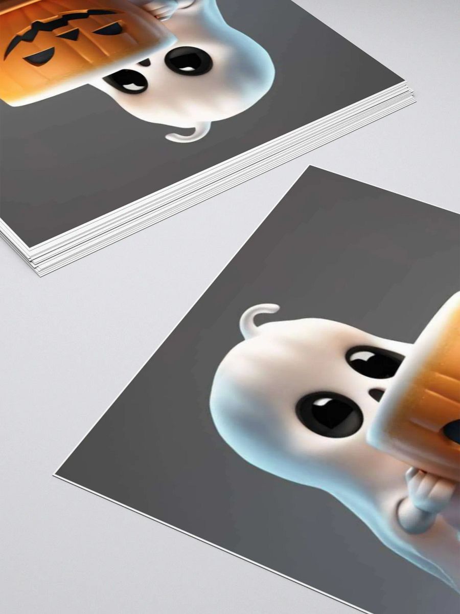 Spooky Coffee Ghost Sticker product image (11)