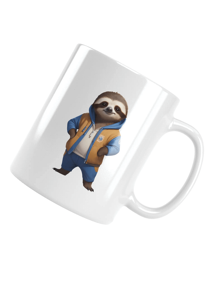 Cute Cartoon Sloth White Mug product image (1)