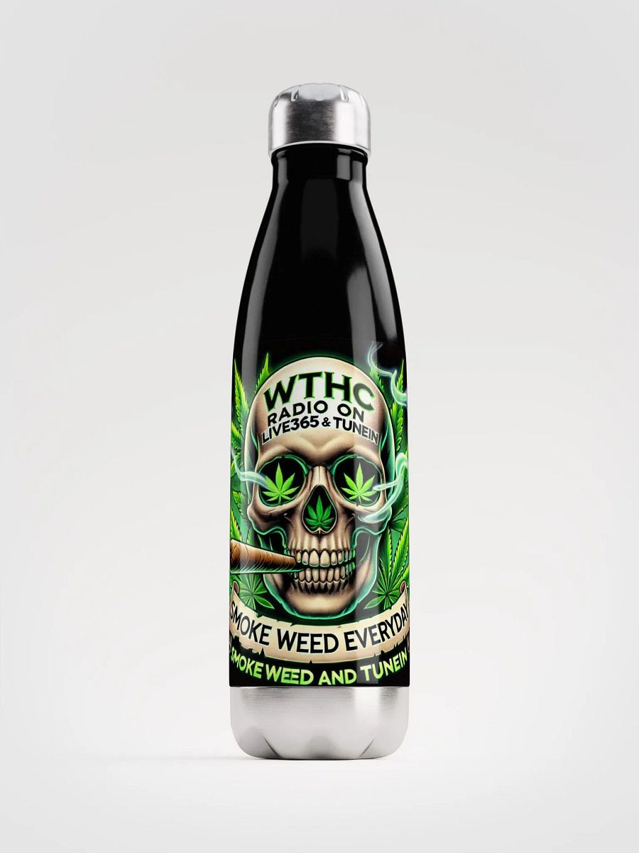 Da Stylish Cannabis Skull Stainless Steel Bottle product image (1)