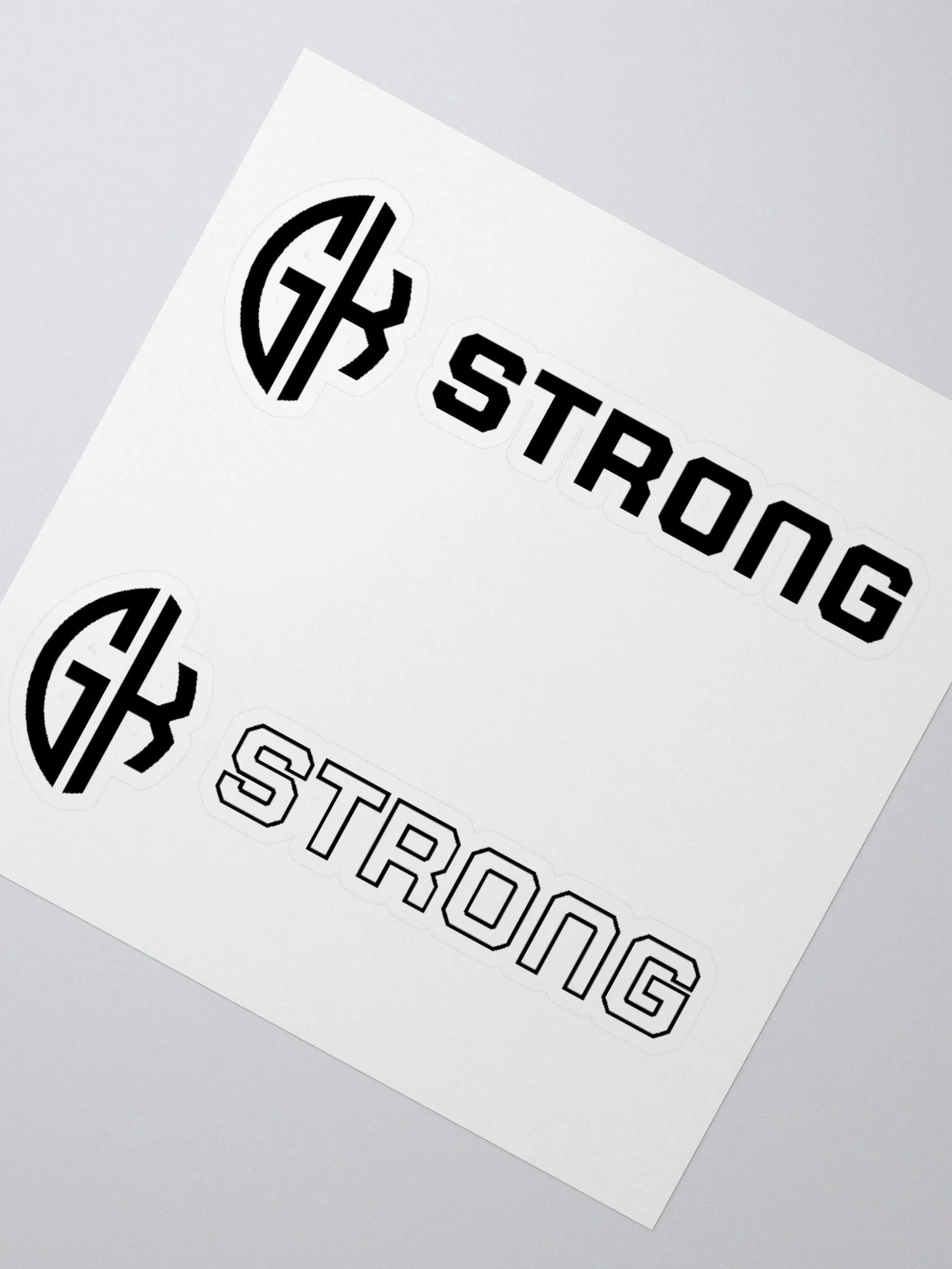 GK Strong Black Stickers product image (2)