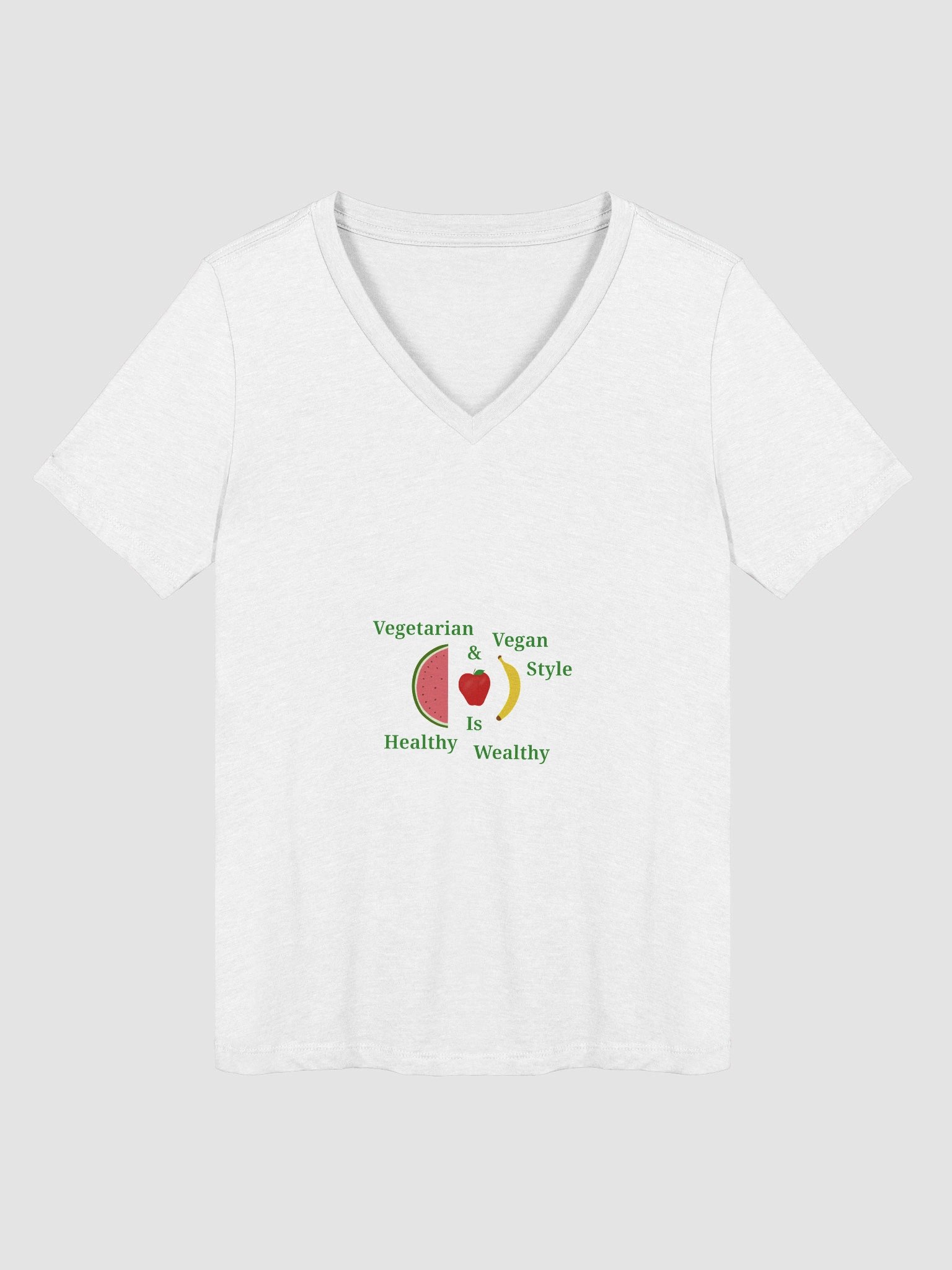Healthy Wealthy V-Neck Tee product image (1)