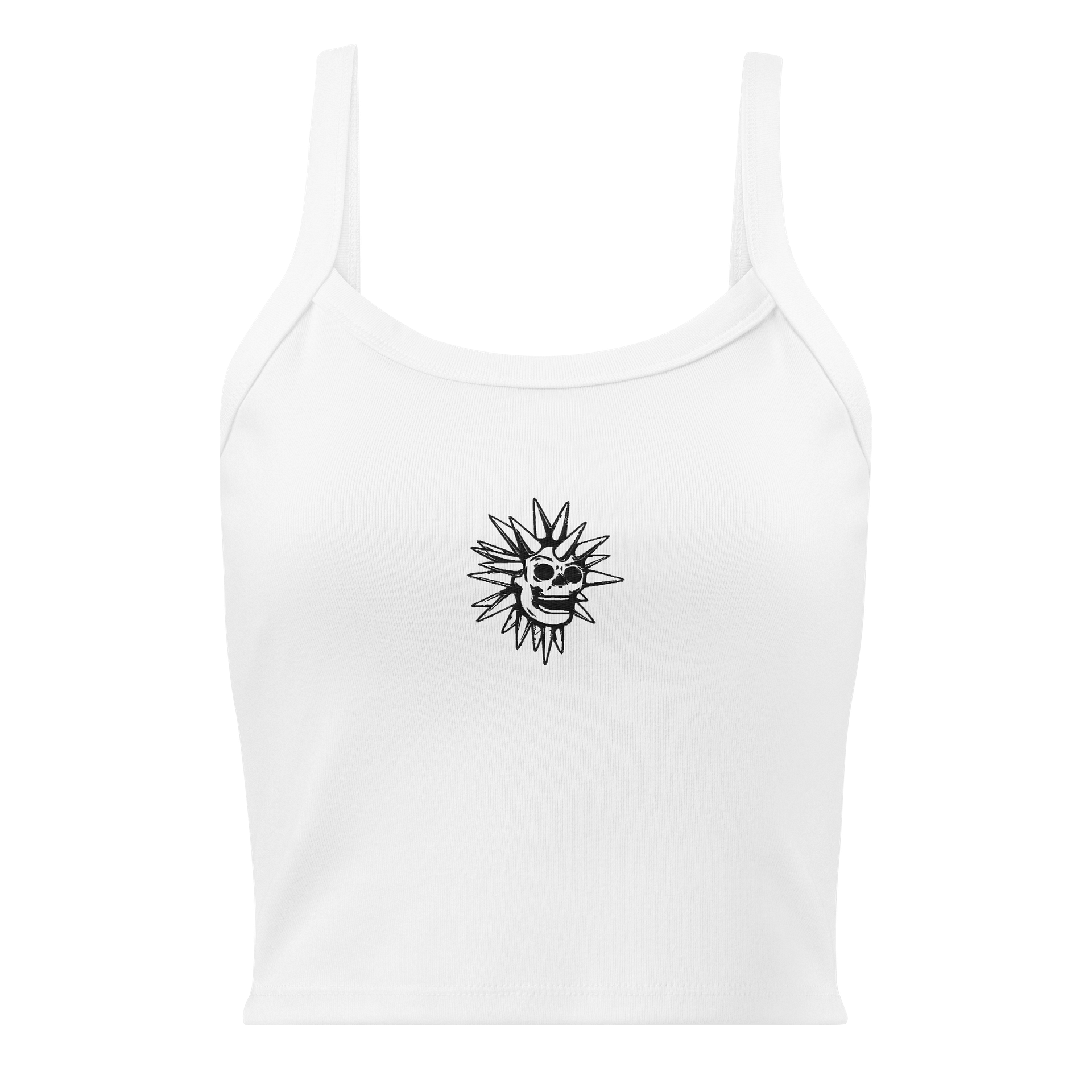 Embroidered Disco Skull Tank - Light product image (1)