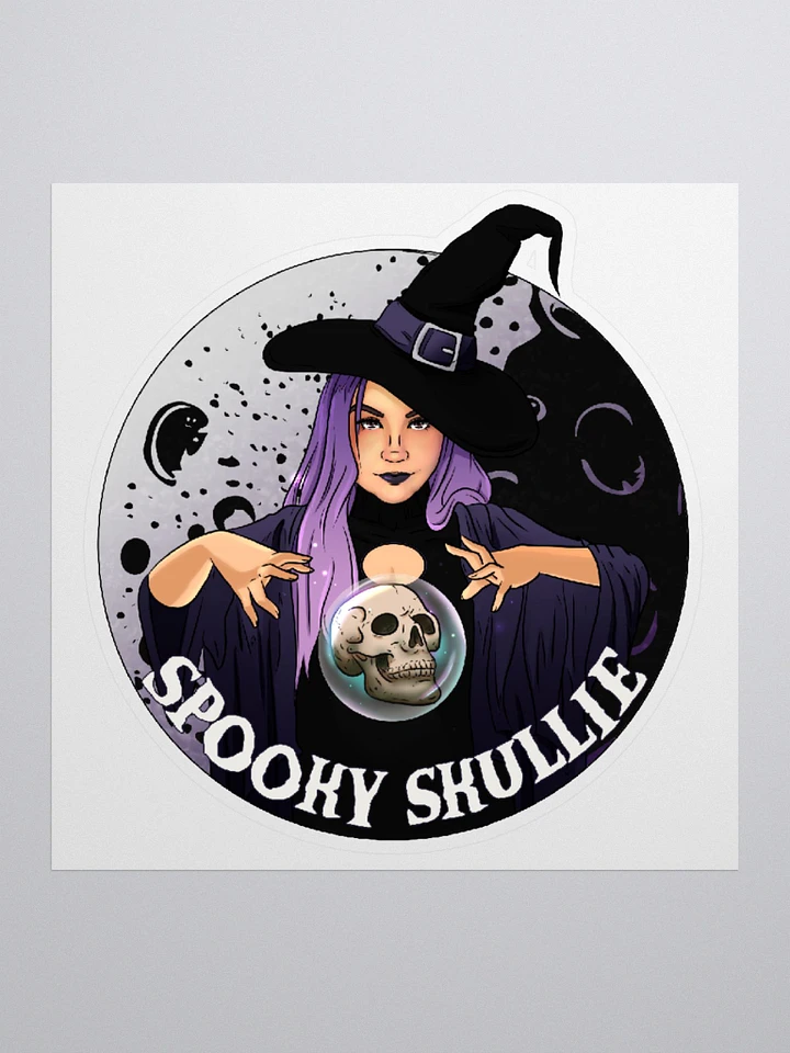 Spooky Skullie Podcast Logo Sticker product image (1)