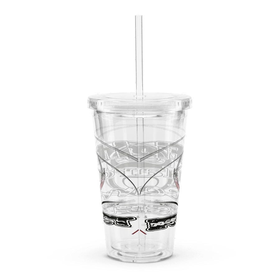 Fight Hard Earn Respect - Double Wall Clear Plastic Tumbler (16 oz) product image (2)