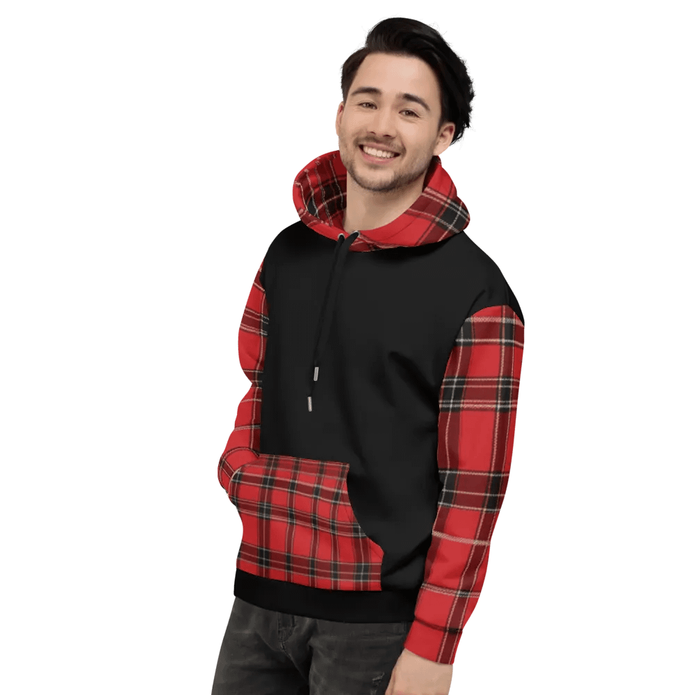 Red Tartan Brit Artz Hoodie product image (7)