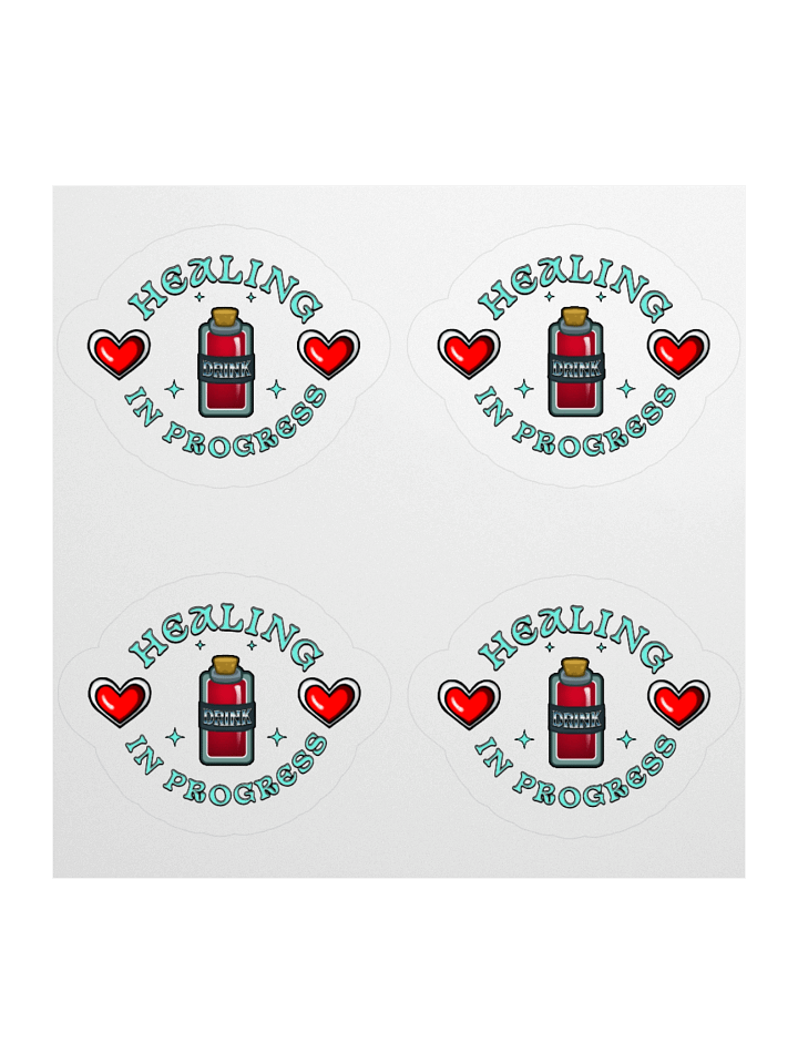 Healing In Progress Kiss Cut Stickers (Set of 4) product image (1)