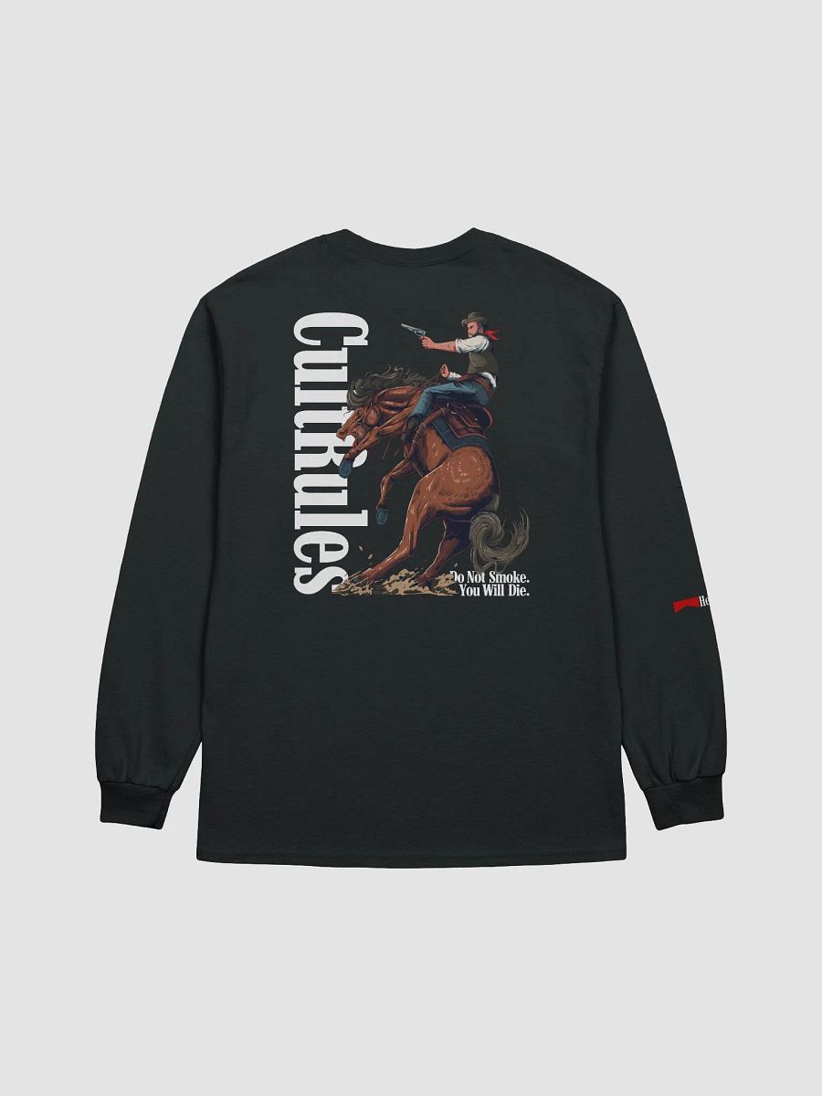 Do Not Smoke. You Will Die. - Black Long Sleeve product image (3)