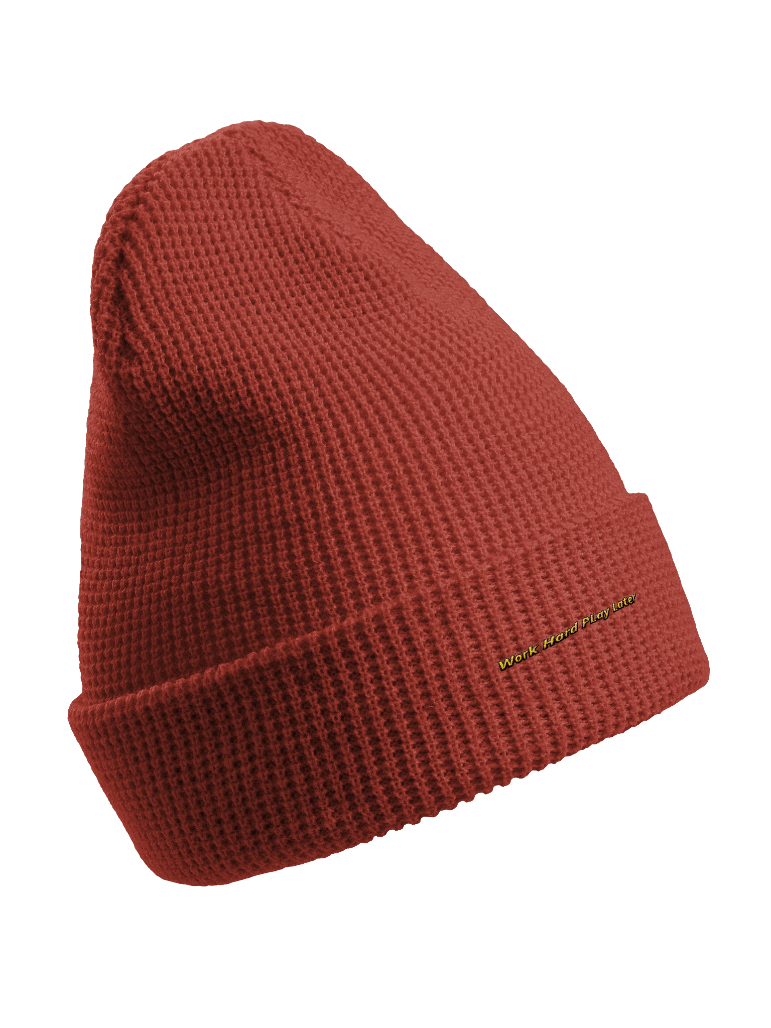 Work Hard Play Later. Waffle Beanie product image (19)