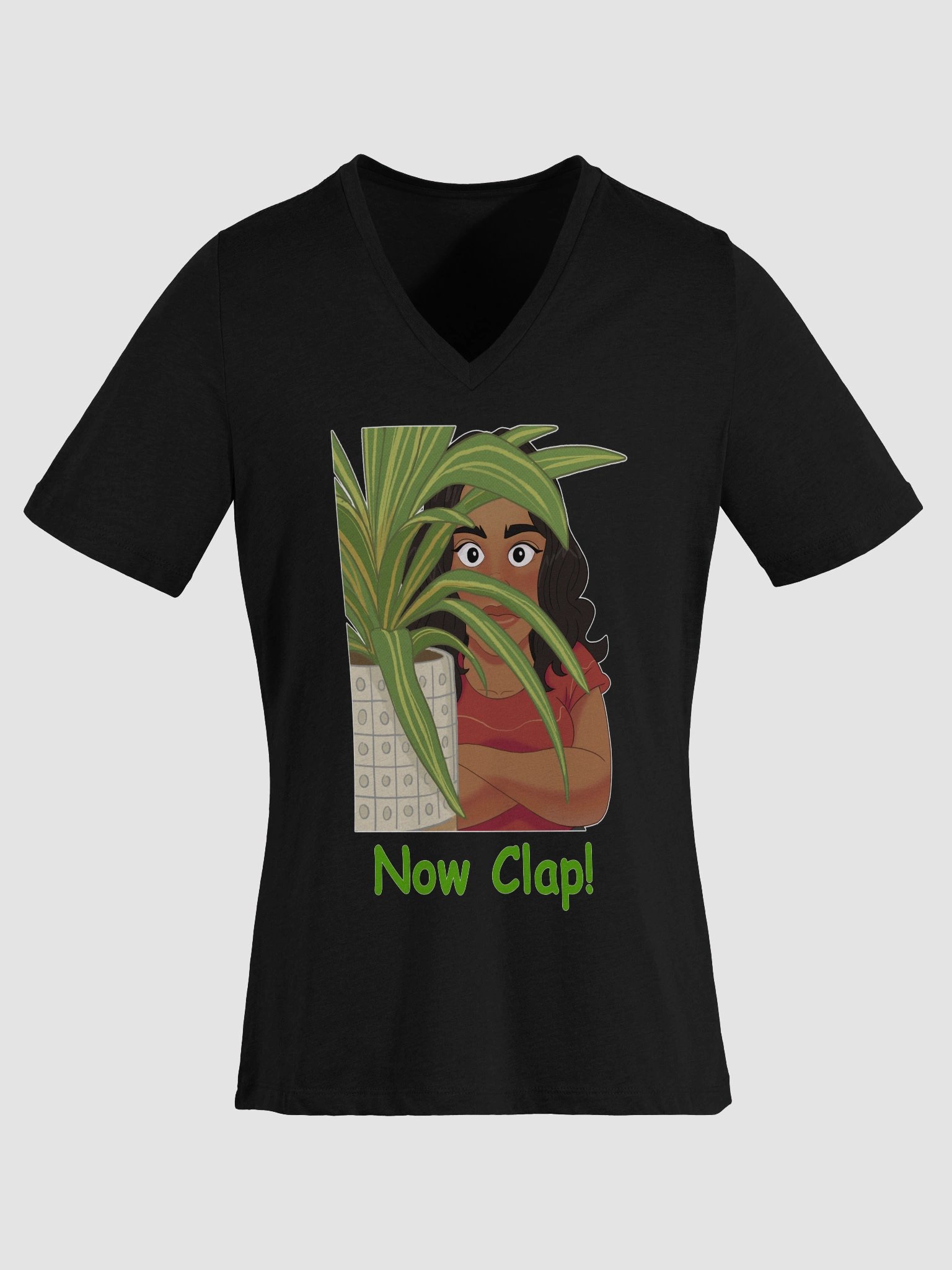 Women's Now Clap! V Neck Tee Shirt product image (39)