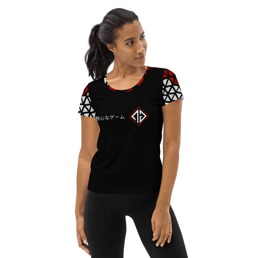 Passionate Game All-Over Print Women's Athletic T-Shirt product image (1)