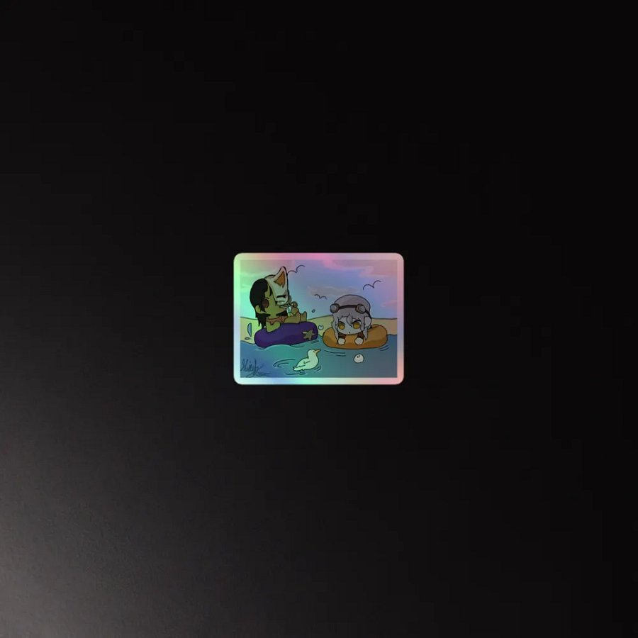 Jess and Sam Beach Day Sticker product image (4)