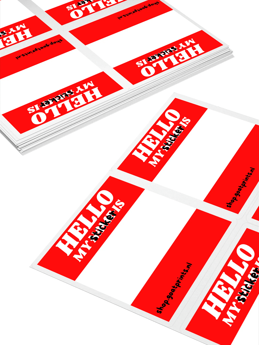 Personalized Hello Name Tag Stickers product image (4)