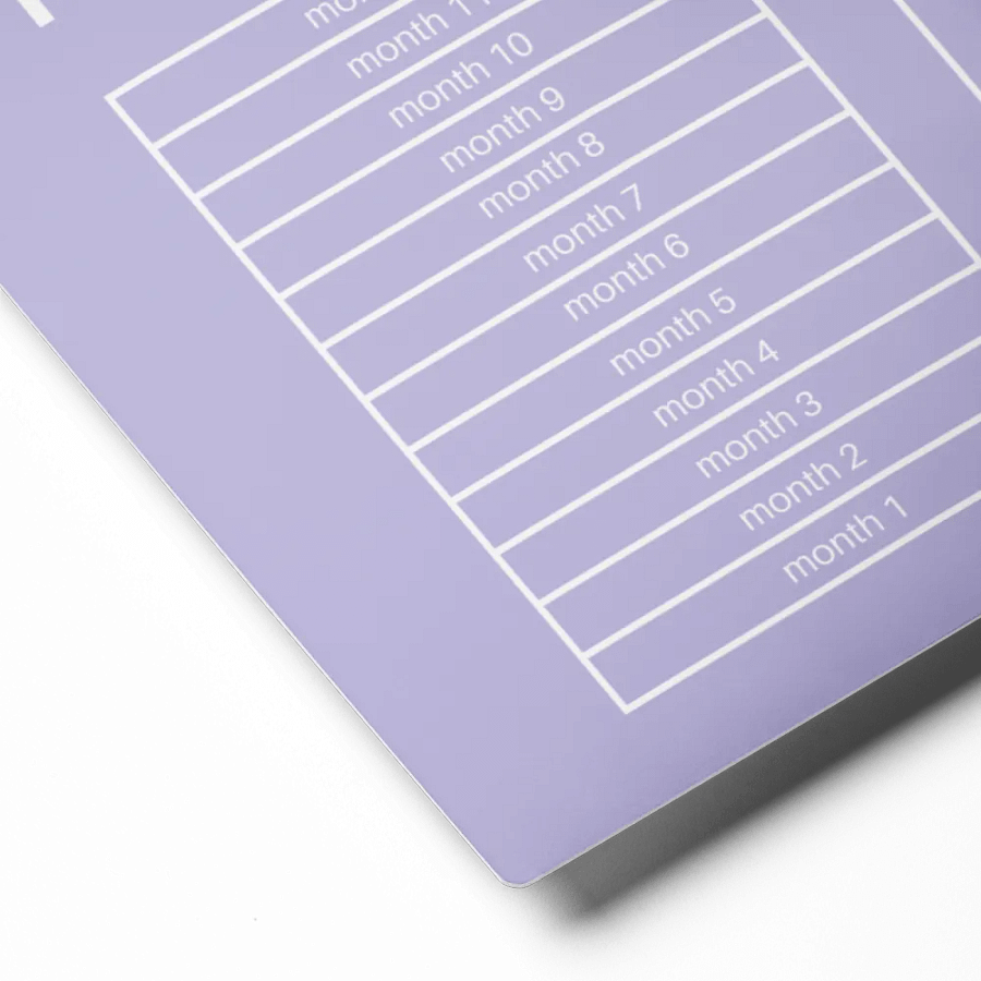 ANNUAL RENT TRACKER (white design 13) product image (2)