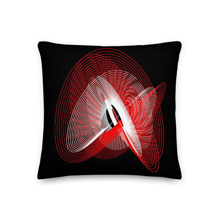 Lissajous Subversion - Lissajous Figures Mathematical Art Pillow product image (2)