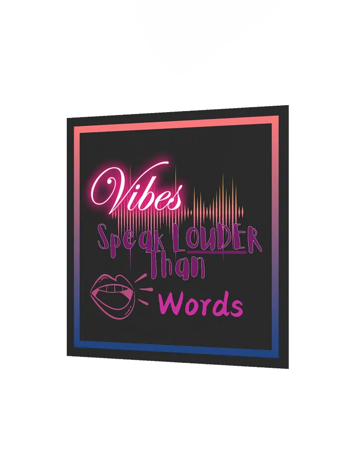 Neon Vibes Speak Louder Poster product image (6)