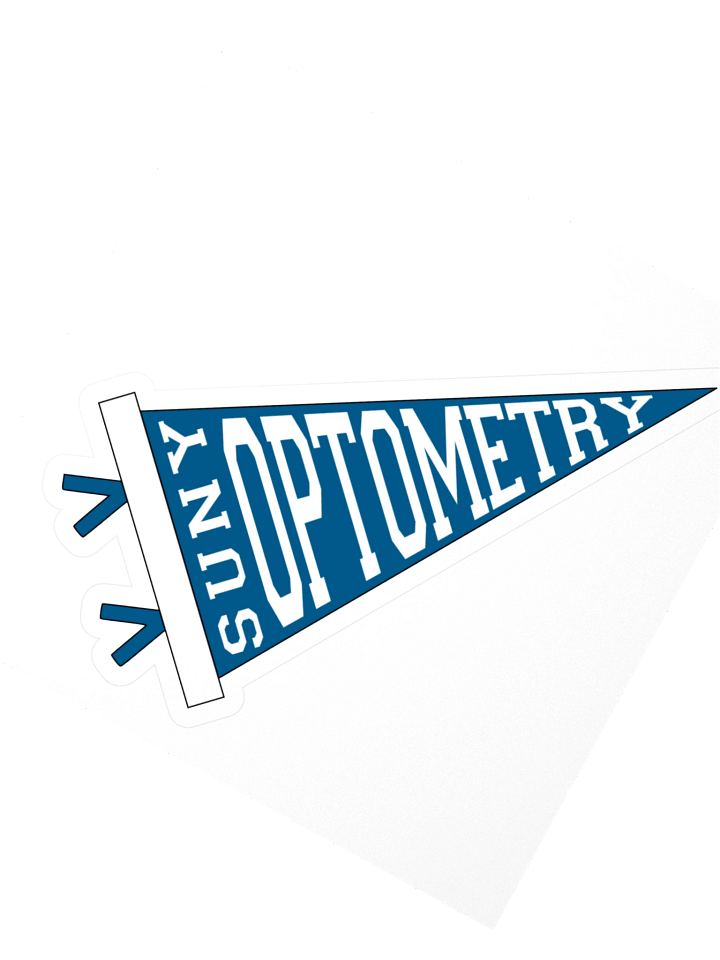 SUNY Optometry - 4in College Pennant Vinyl Sticker product image (2)