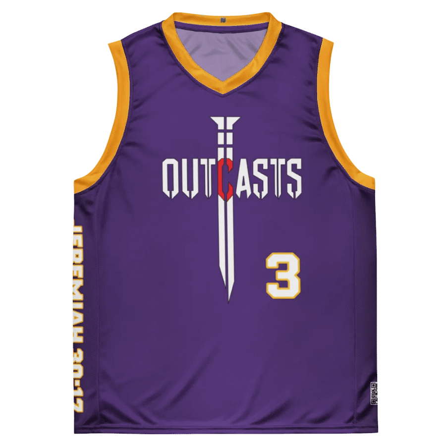 Outcasts Basketball Jersey Purple/Gold product image (5)
