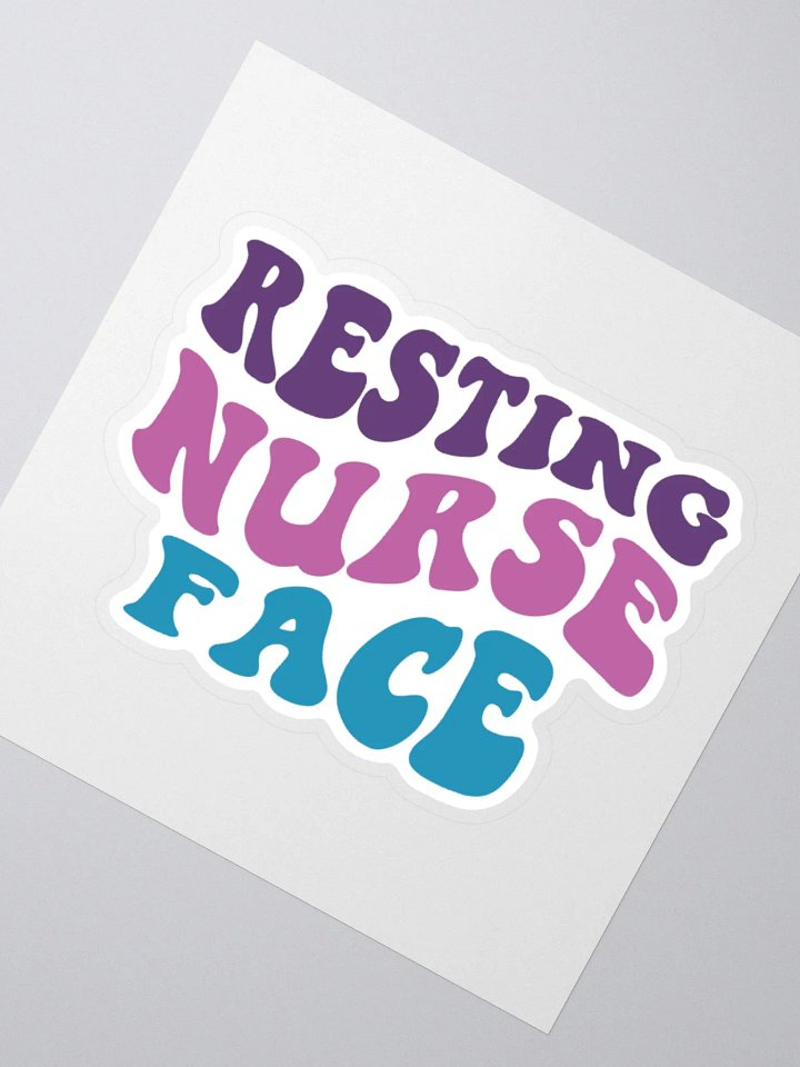 Resting Nurse Face Sticker product image (6)