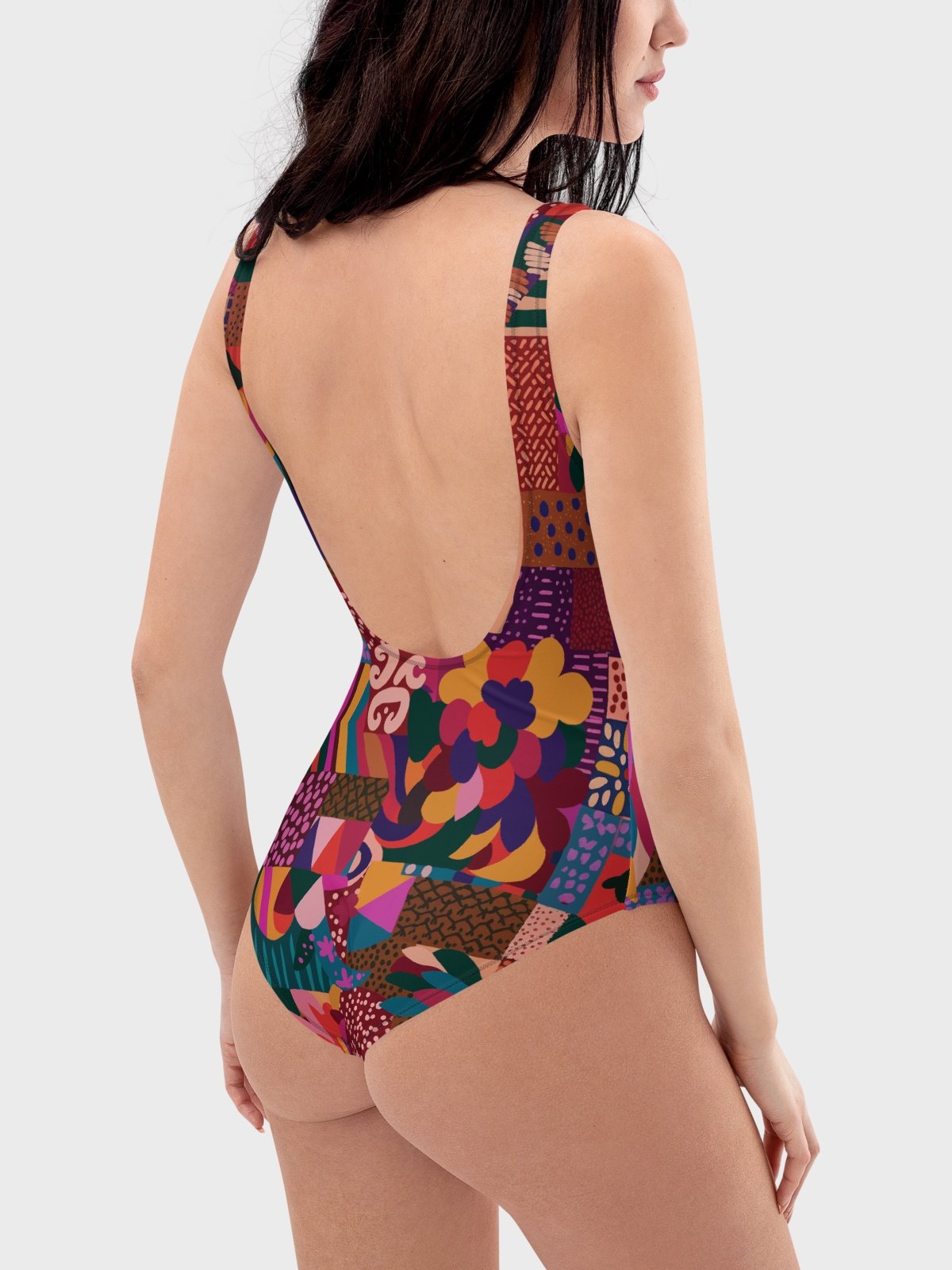 One-piece Swimsuit "Abstract African Ethnic Pattern" product image (4)