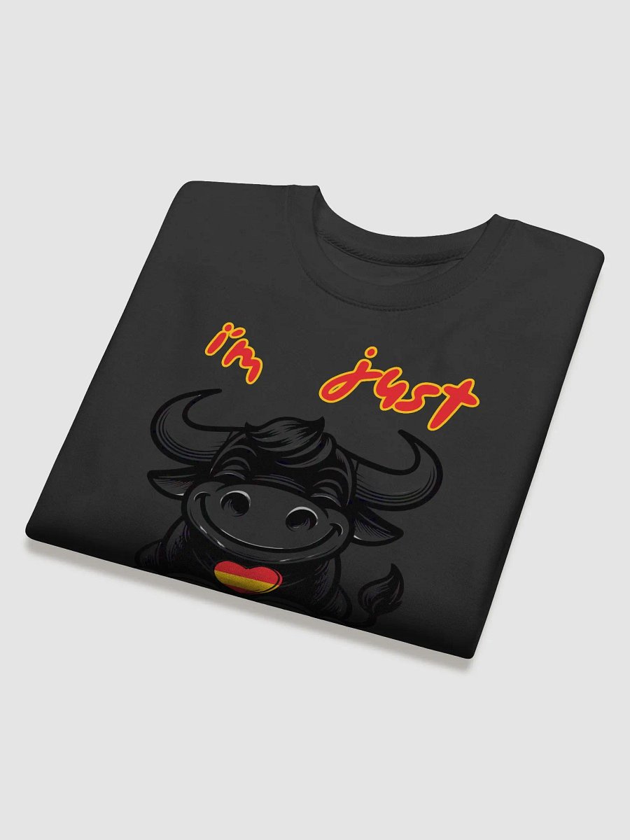Happy Heart Cartoon Bull Sweatshirt product image (3)