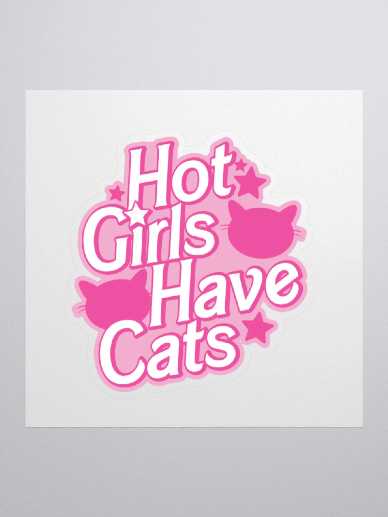 Hot girls have cats sticker product image (1)