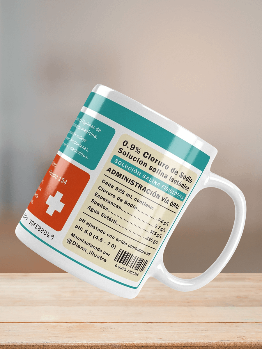 "Lágrimas de estudiante de medicina" (SPANISH) Ceramic mug product image (8)