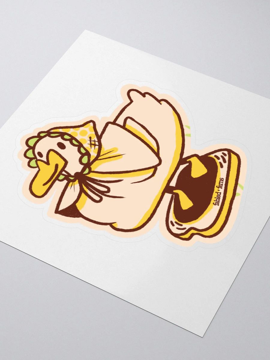 DUCK ON TOAST Sticker product image (9)