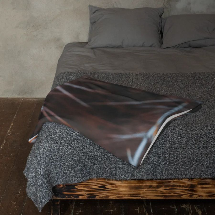 Pink Desert Flower Throw Blanket product image (11)