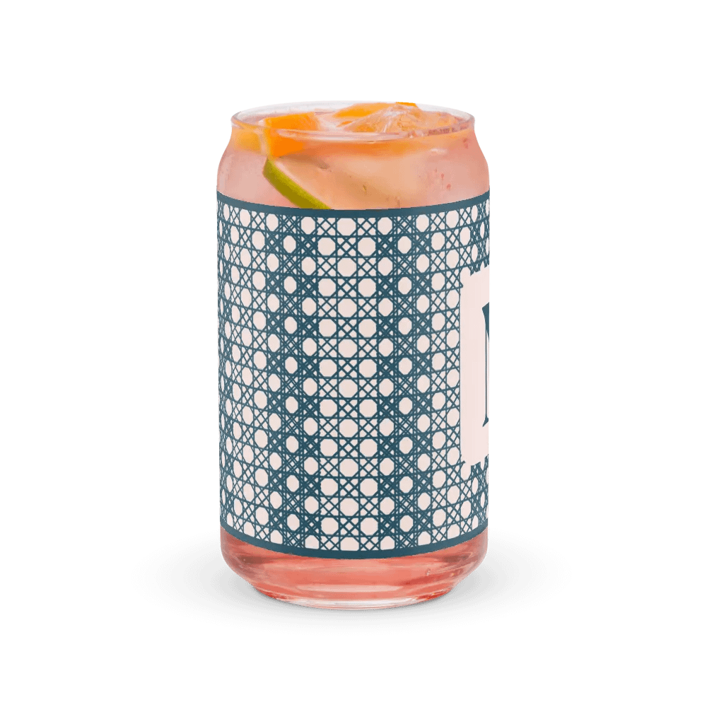 Le Rose Blue Monogram N Can-Shaped Glass product image (9)