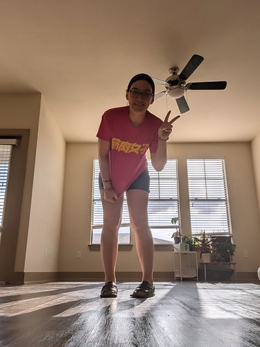 - wore shirt that says 