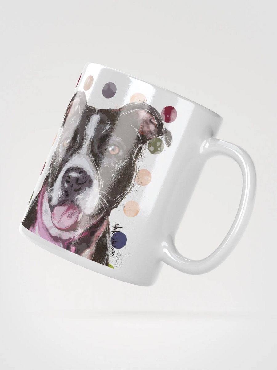 Pop Art Pitbull, white mug product image (3)