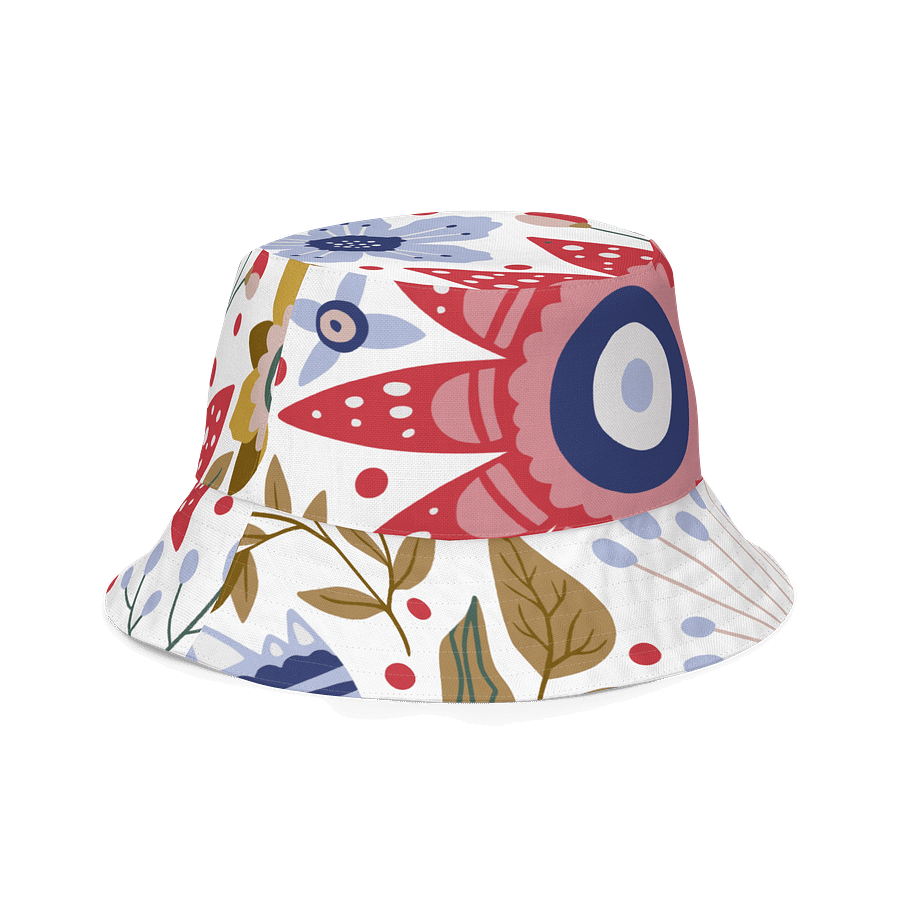 Checkmate and Floral Reversible Bucket Hat product image (3)