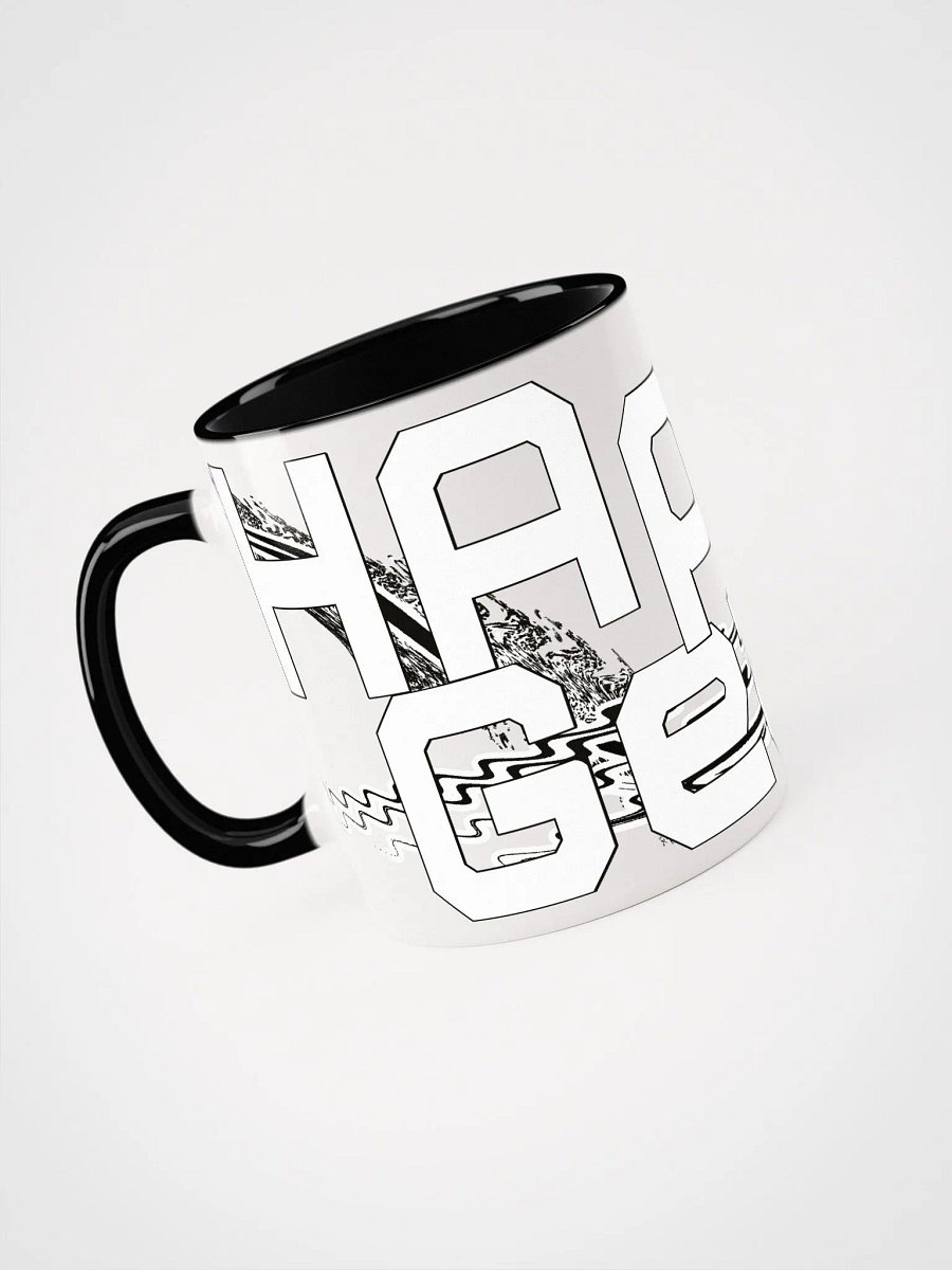 White HApex Gear Black Logo Ceramic Mug with Color Inside product image (3)