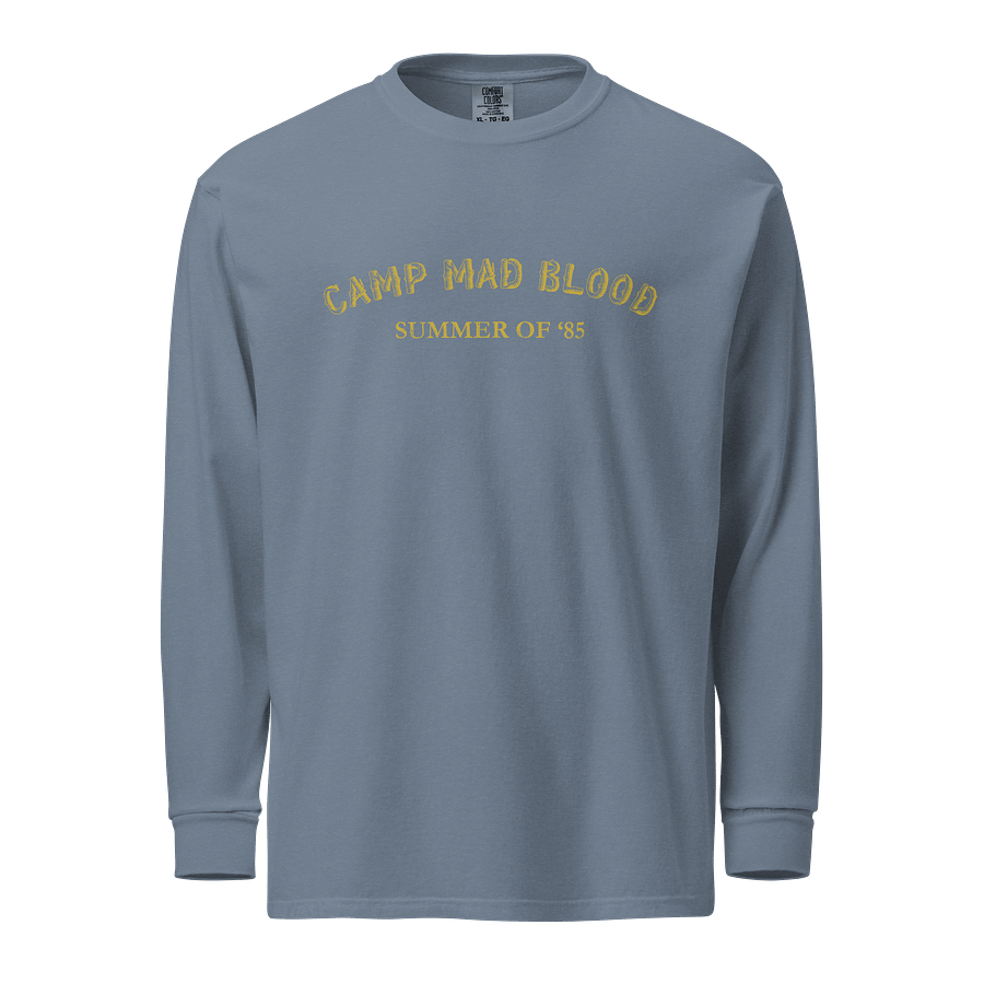 Summer of '85 Comfort Colors Long Sleeve T Shirt Blue product image (1)