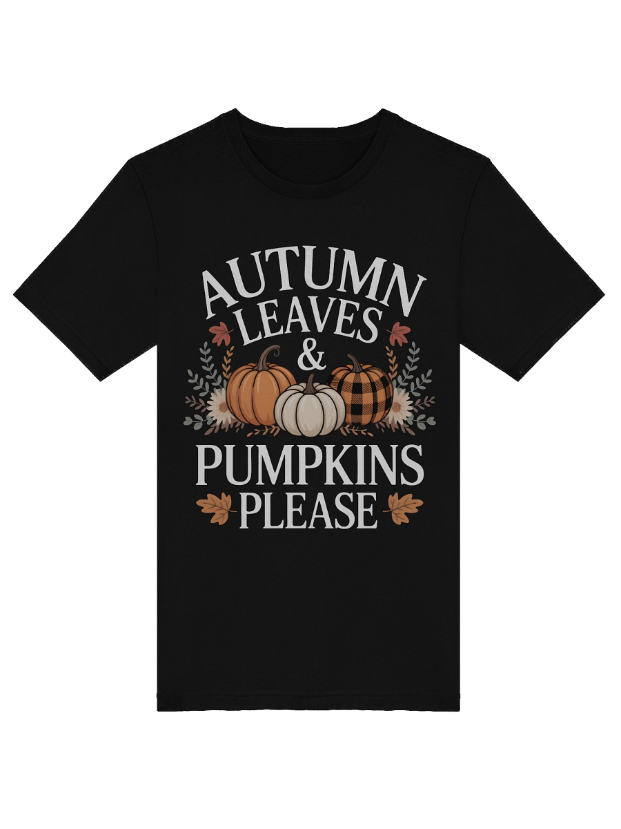 Autumn Pumpkins & Leaves Unisex T-Shirt product image (5)