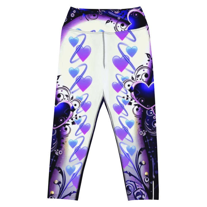 Mystic Hearts All-Over Yoga Capri Leggings product image (1)