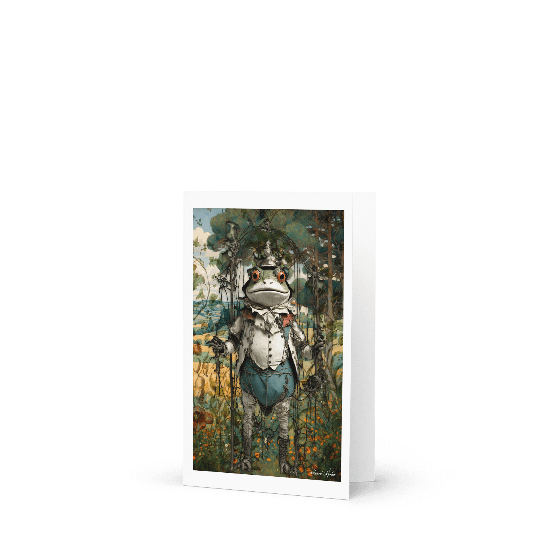 Whimsical Victorian Frog Greeting Card product image (3)