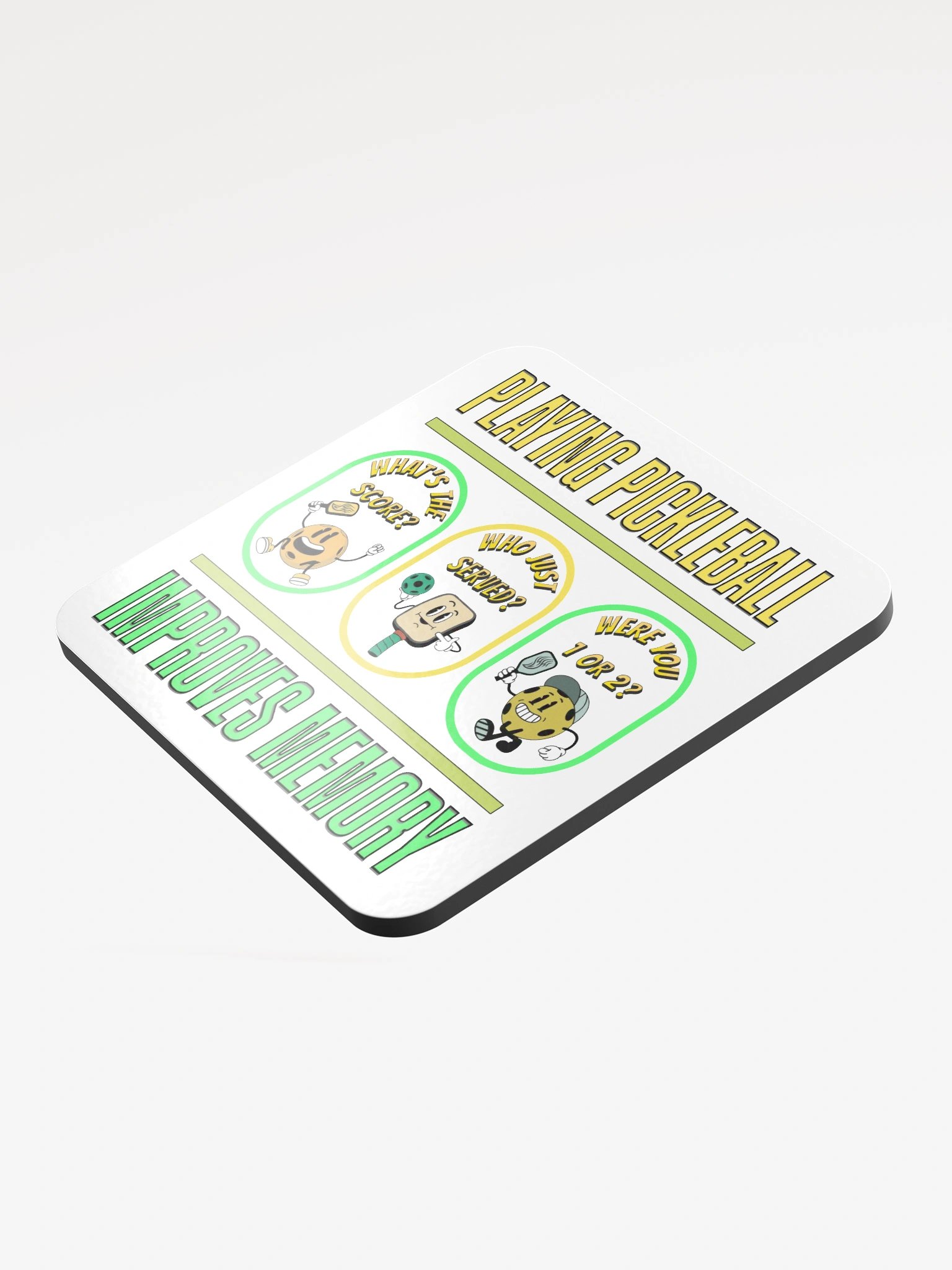 Playing Pickleball Improves Memory Coasters product image (4)