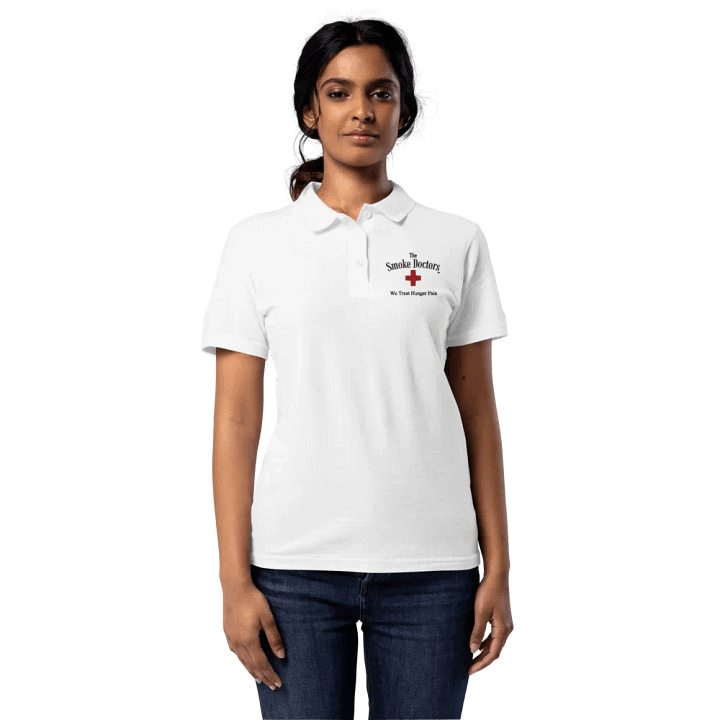 Smoke Doctors White Women's Polo Shirt product image (2)