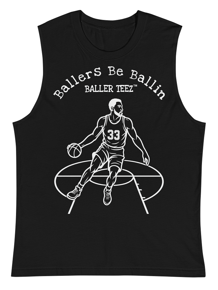 Baller Teez Black Muscle Shirt product image (1)