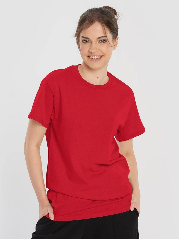 Plain Color Red T-Shirt product image (1)