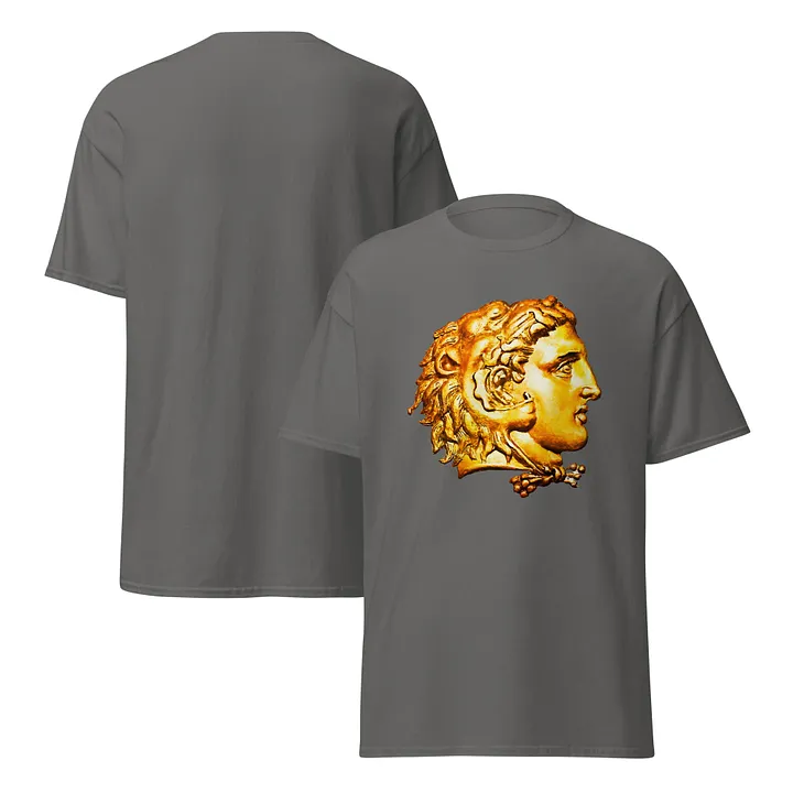 Alexander the Great of Macedon as Heracles Authentic Art from 2nd Century BC, White or Charcoal T-shirt product image (2)
