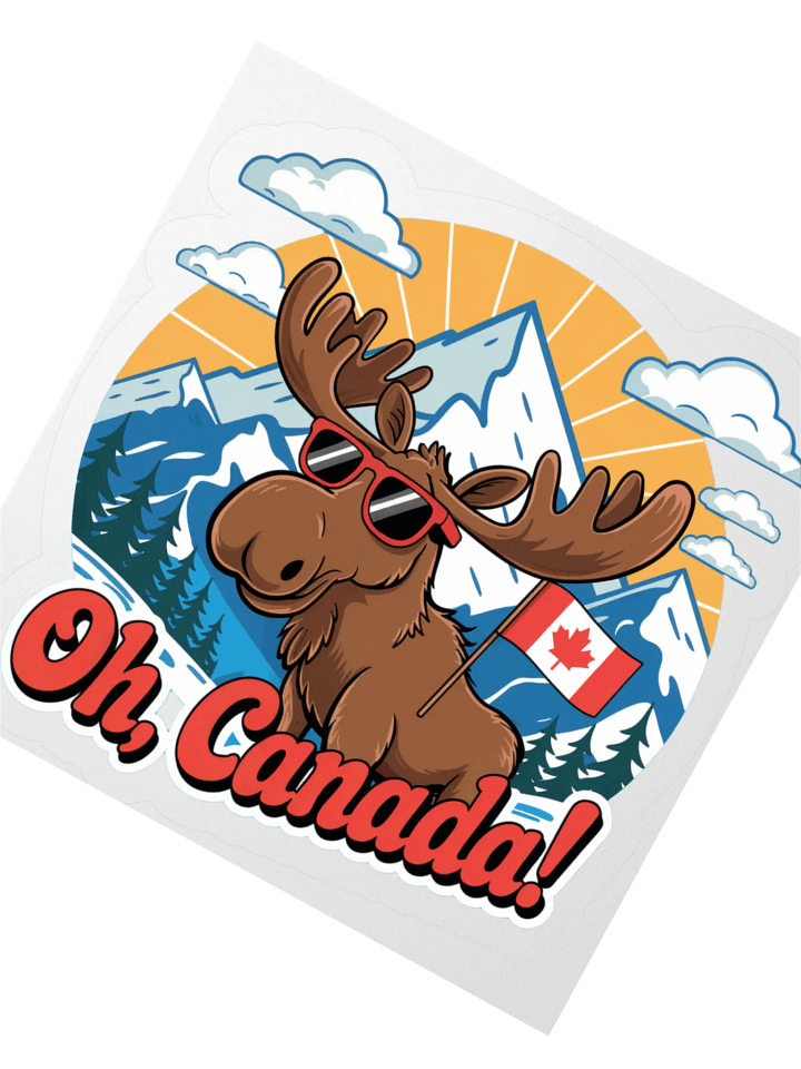 Oh, Canada! Moose Vinyl Stickers product image (5)