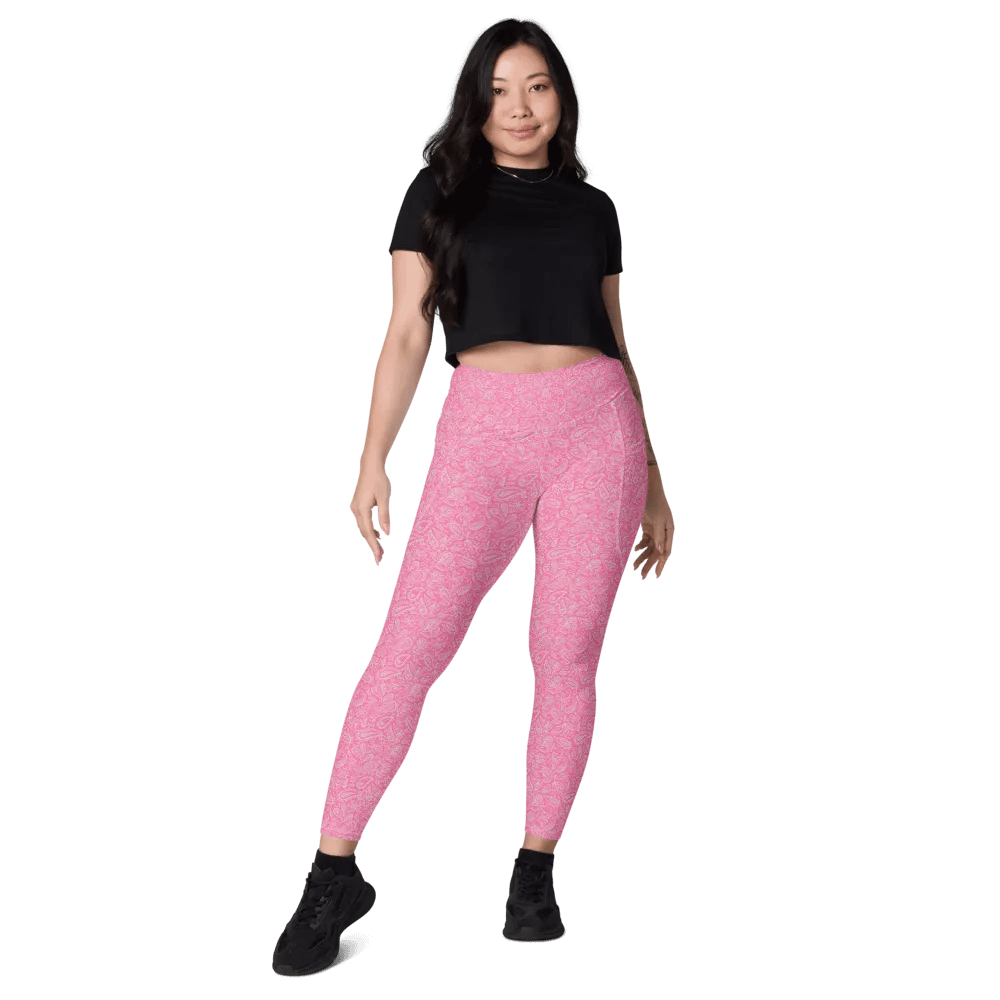 Pink Leggings w pocket product image (7)