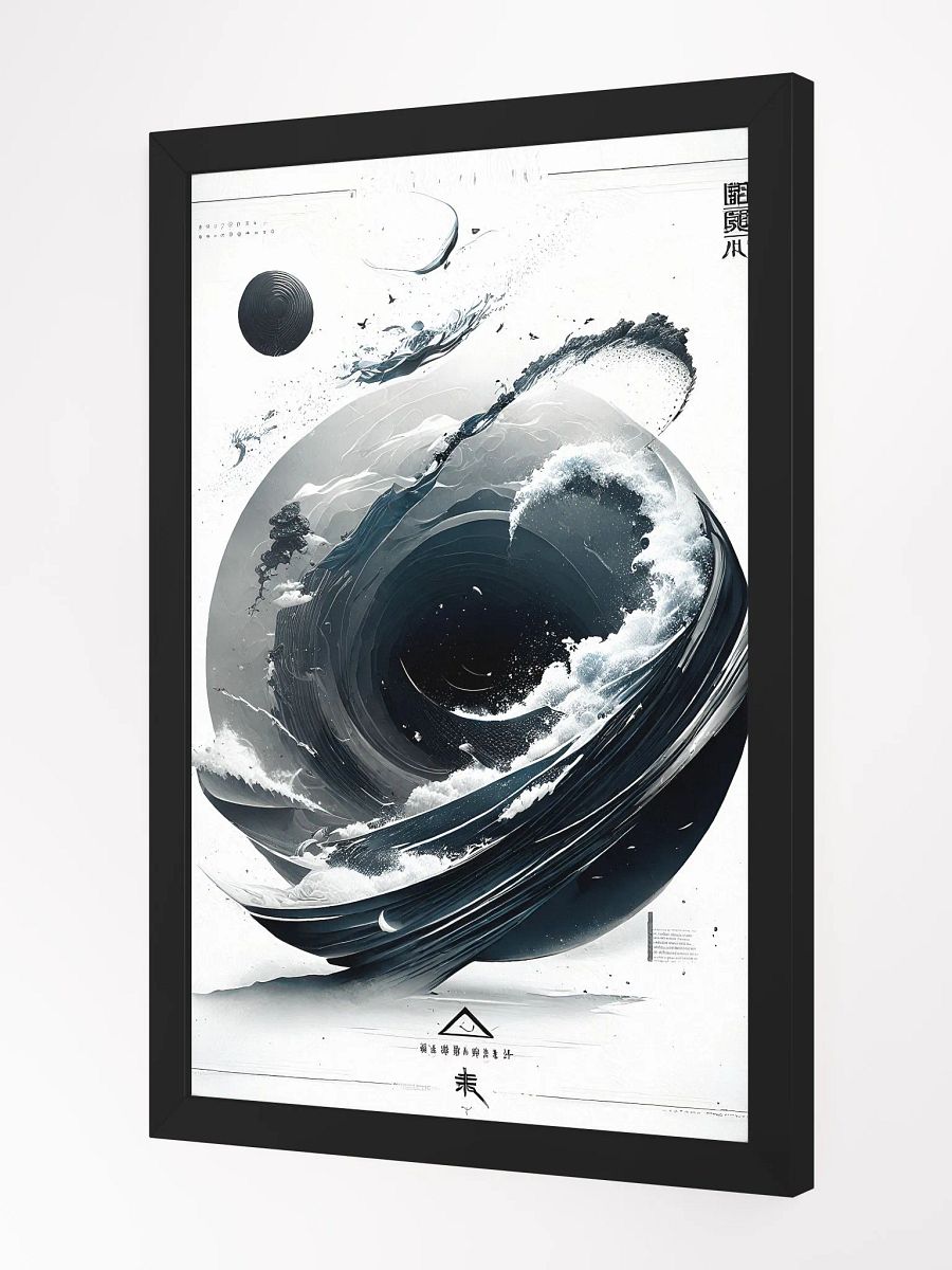 Geometric abstract art in Japanese style product image (2)
