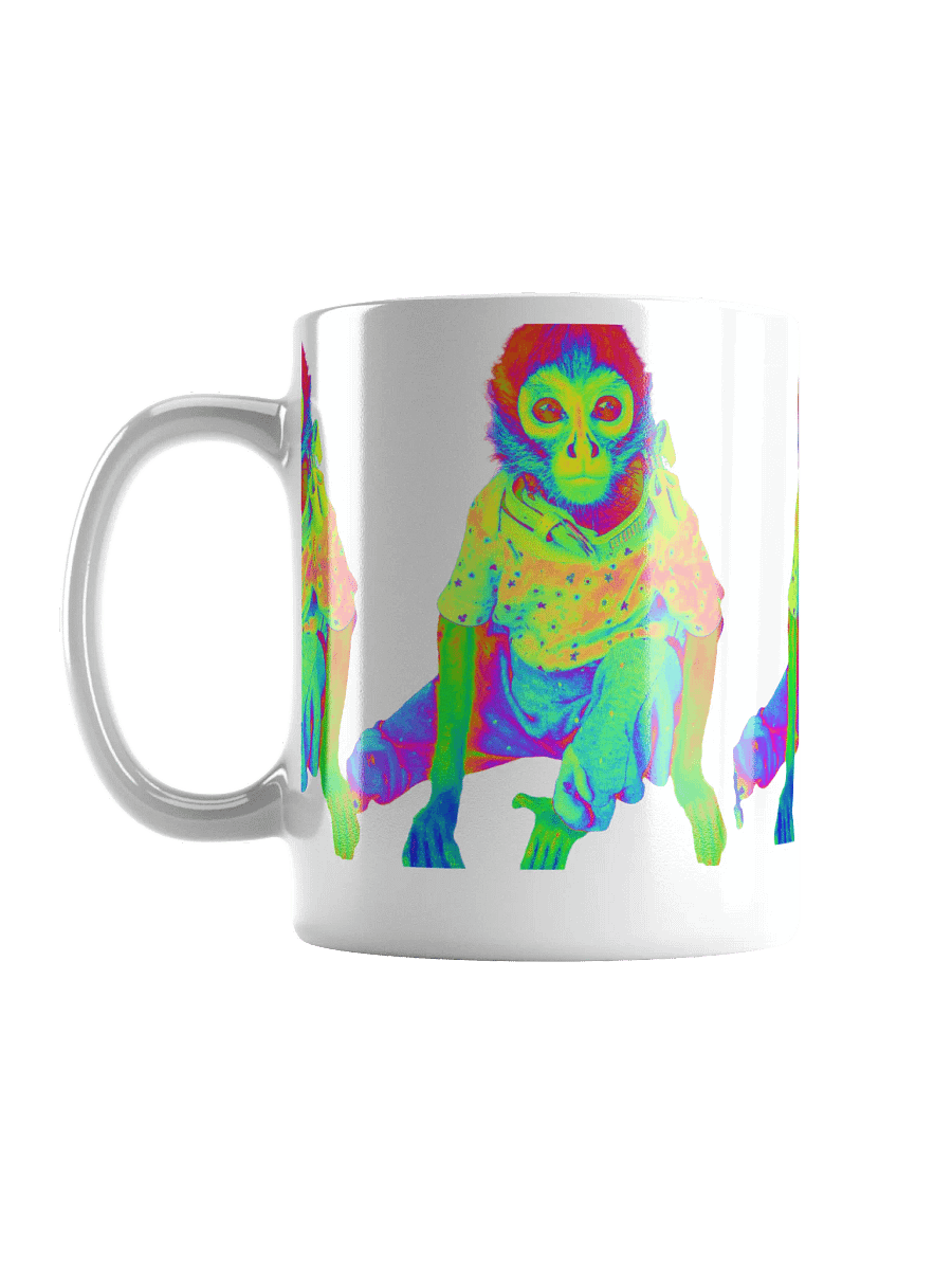 Taza Psicodélica Mono Blanco Brillante product image (18)