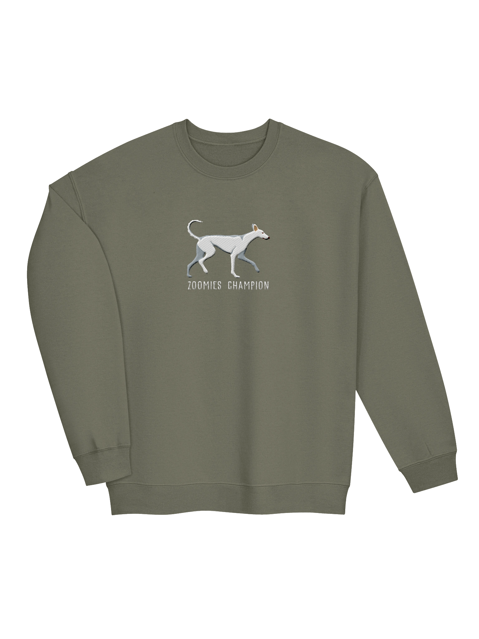 Zoomies Champion Sweatshirt (Embroidered) of an Ibizan Hound(White) product image (19)