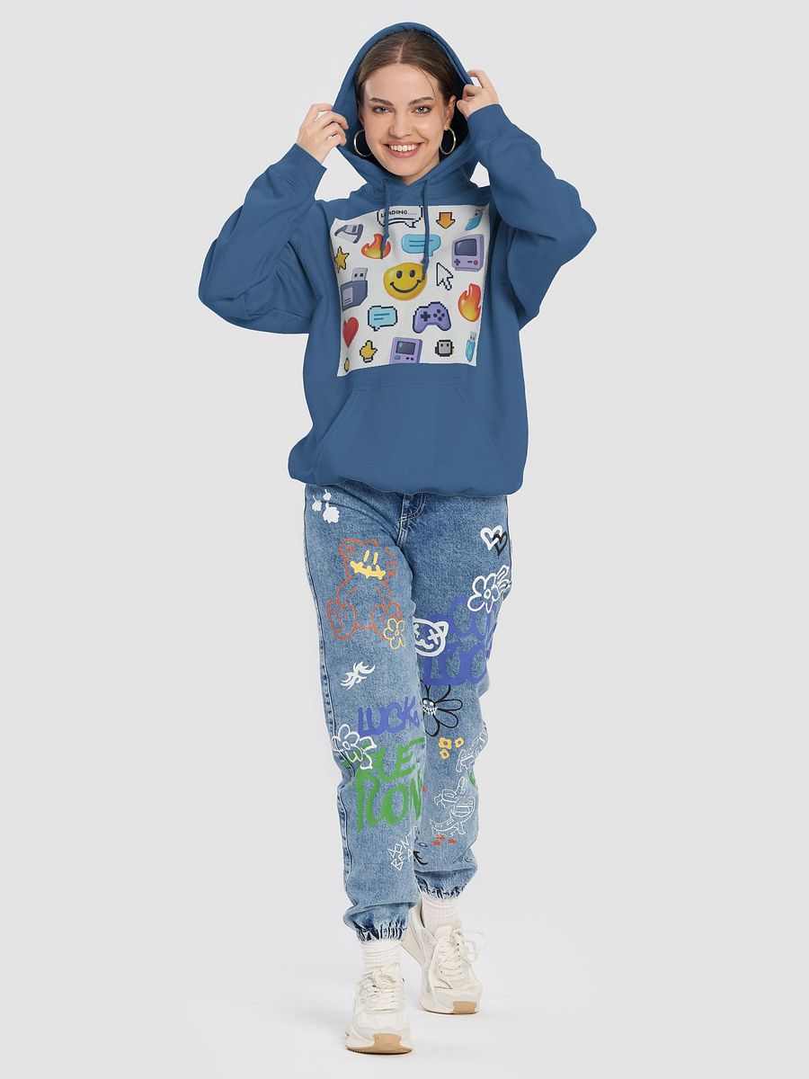 Limitless 90s Glitch Hoodie | Retro Hacker Sweatshirt – Floppy Disk & Tech Vibes product image (8)