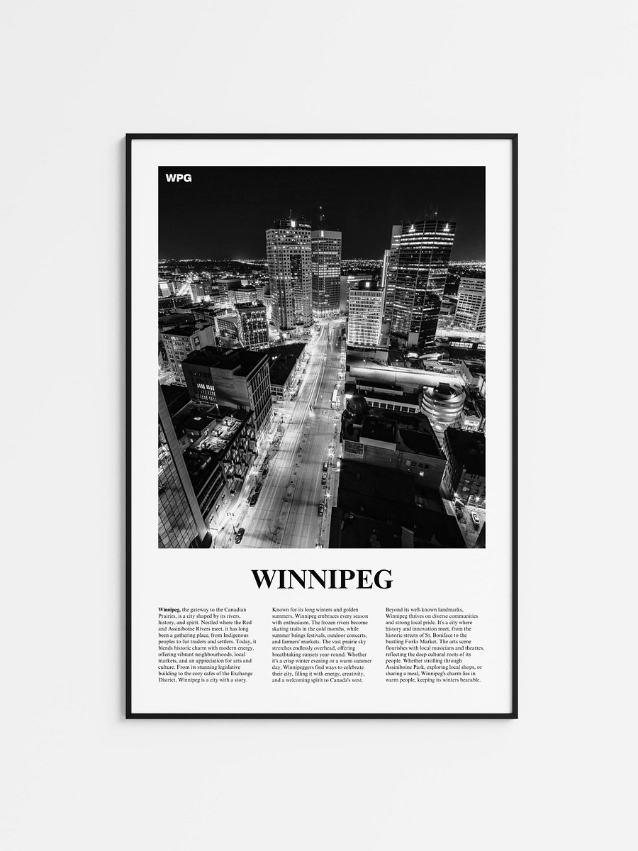 Winnipeg 02 Newspaper Poster product image (1)